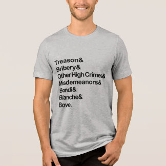 Camiseta Crimes Graves & Delitos Menores - Impeach Bondi Bl