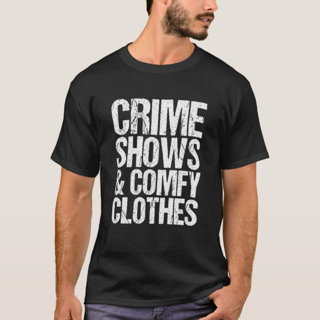 Camiseta Crimes mostram e complicam crimes reais (Frente)