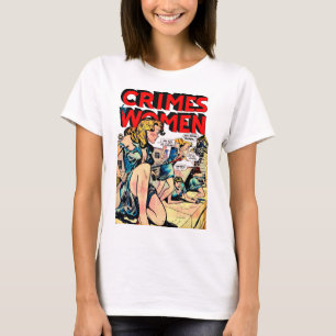 Camiseta Crimes por Mulheres Jailbreak Vintage Histórias em