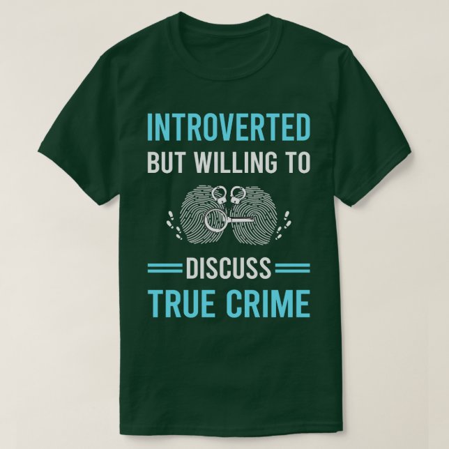 Camiseta Crimes Verdadeiros Apresentados (Frente do Design)