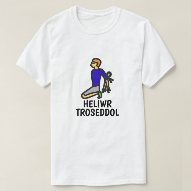 Camiseta criminoso e galês: heliwr troseddol (Frente do Design)