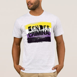 Camiseta Criminoso Não Binário de Gênero