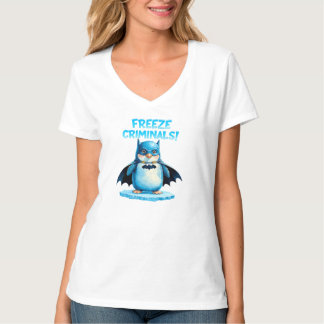 Camiseta Criminosos gelados - Pinguim escuro