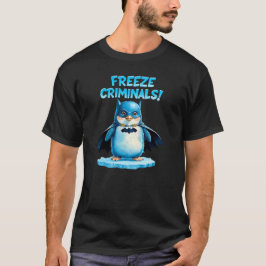 Camiseta Criminosos gelados - Pinguim escuro