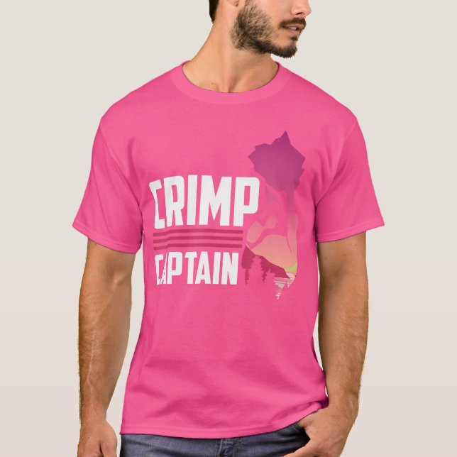 Camiseta Crimp Captain Climber Mountains Mountaineer Rock C (Frente)