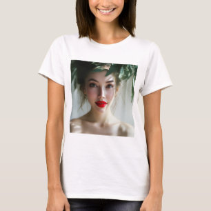Camiseta Crimson Apaixonado: Deusa do Rouge do Amanhecer