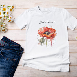 Camiseta Crimson Bloom, custom