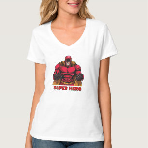 Camiseta "Crimson Defender Mulheres com Videocasse