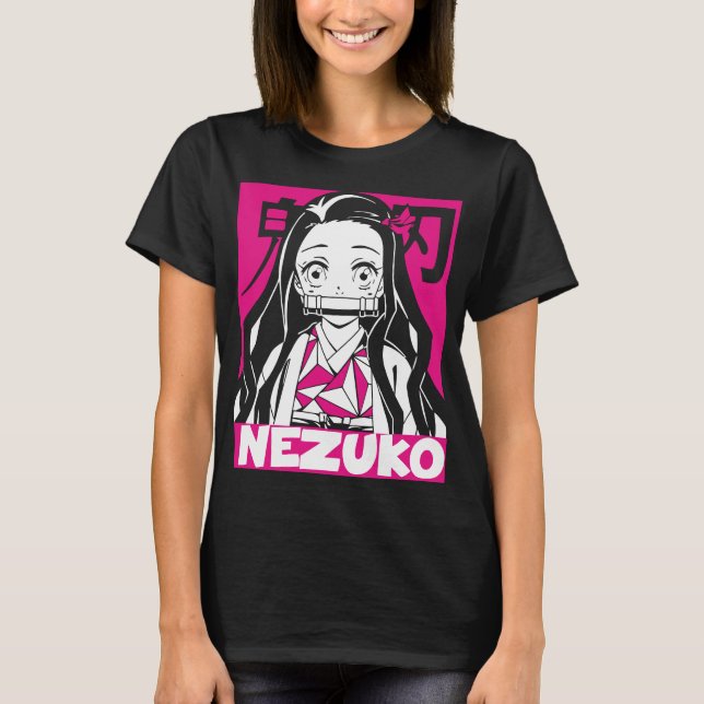 Camiseta Crimson Demon Charmer: Anime-Inspirado na Nezuko (Frente)