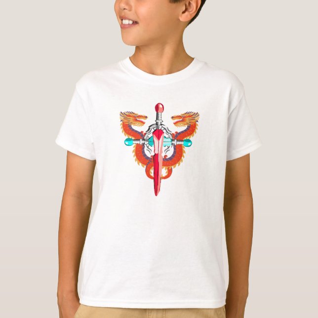 Camiseta Crimson Winged Dragon Sword (Frente)