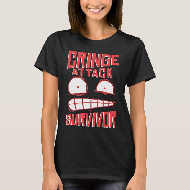Camiseta Cringe  phrase Gen Z  meme phrases Cringe (Frente)