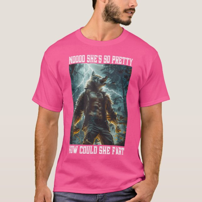 Camiseta Cringy Sad Angry Werewolf Kitten Cringe Wolf Alfa (Frente)