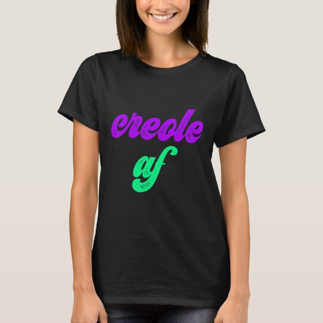 Camiseta Criole Af Mardi Gras Louisiana Pride Gift Tee (Frente)