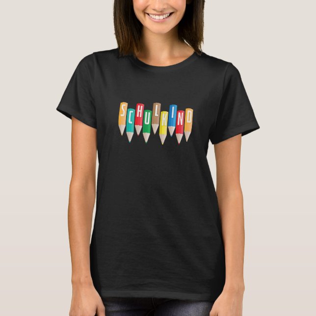 Camiseta Críons infantis da Escola de Inscrição (Frente)
