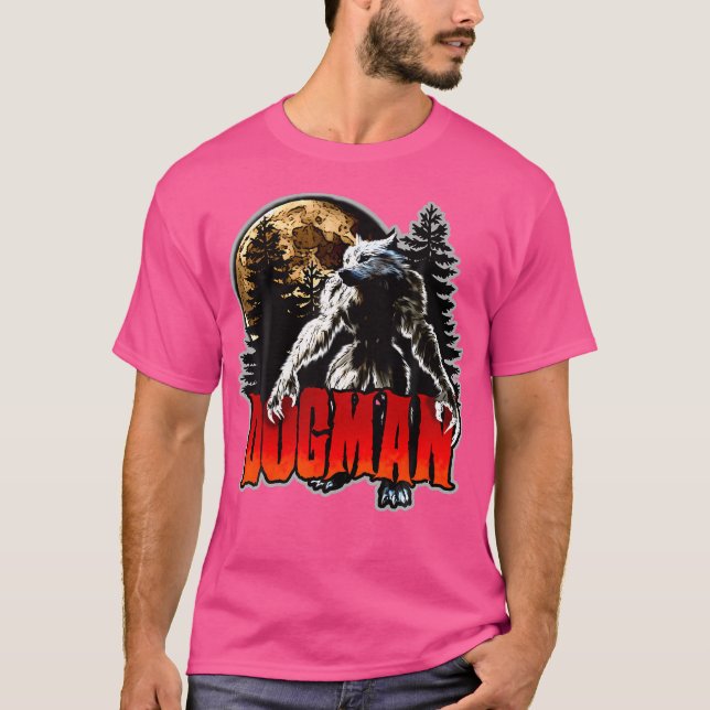Camiseta Criptide Monstro Do Lobisomem Da América Dogman (Frente)