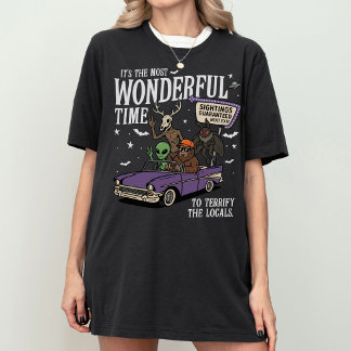 Camiseta Críptido Pé Grande Mothman Wendigo Alien Paranorma