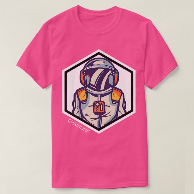 Camiseta Cripto Internet Money Chainlink Cryptocurrency Ast (Frente do Design)