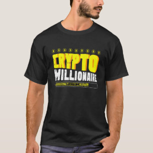 Camiseta Cripto Millionaire, pessoa rica