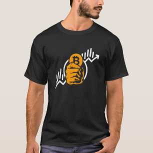 Camiseta Cripto Moeda Bitcoin Aumento Símbolo Blockchain In