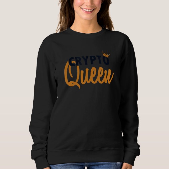 Camiseta Cripto Queen Blockchain Crypto Crypto Cryptocurren (Frente)