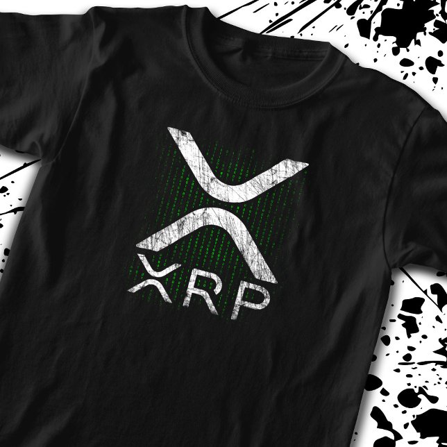 Camiseta Criptocurrency Binary Code XRP Hodlers Crypto Memo (Criador carregado)