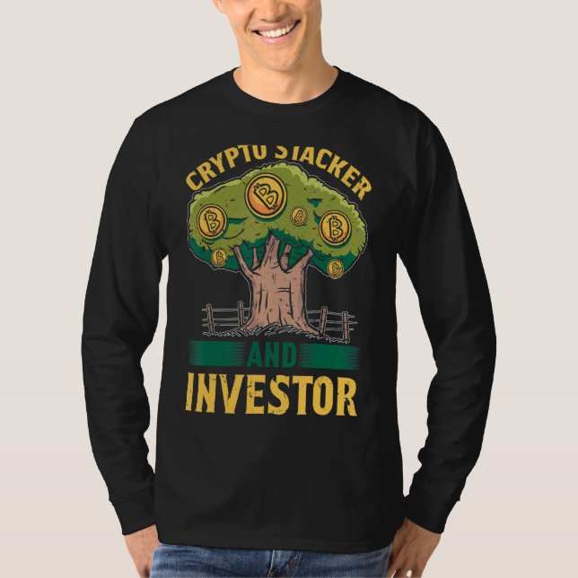 Camiseta Criptocurrency Millionaire Crypto Stacker Investor (Frente)