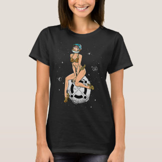 Camiseta Criptocurrency Pin up Girl Hodling Elrond EGLD Cry