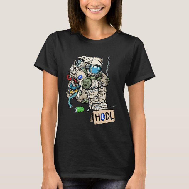 Camiseta Criptocurrency Talk Astronaut Hodler (Frente)