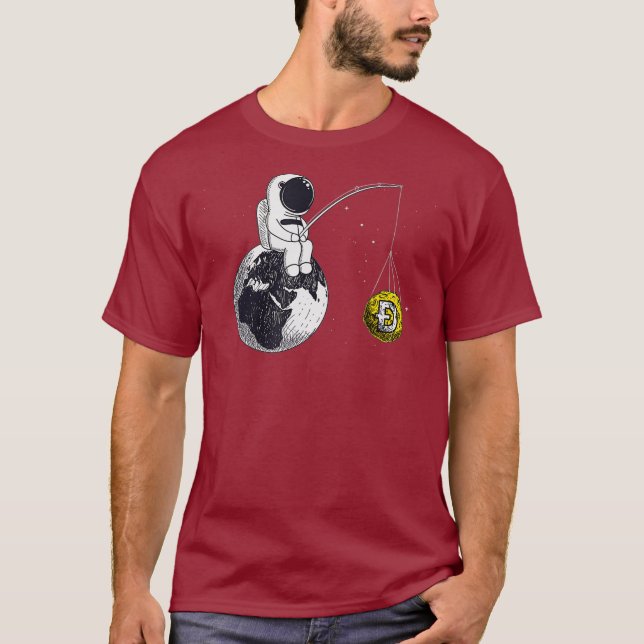 Camiseta Criptocurrency Talk Diversão de Cães Dogecoin HODL (Frente)