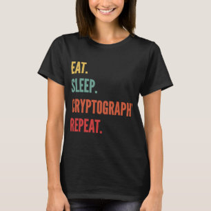 Camiseta Criptografia Comer Criptografia do Sono Repetir