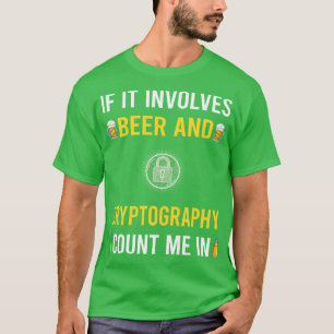 Camiseta Criptografia Criptográfica De Cerveja E Criptograf
