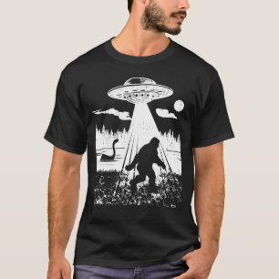 Camiseta Criptografia de Aliens Sasquatch Engraçados De Abd