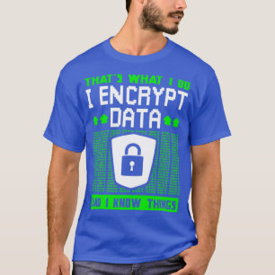 Camiseta Criptografia de Especialistas em Segurança Ciberné