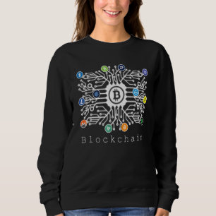 Camiseta Criptografia digital Design de cadeia de bloqueio