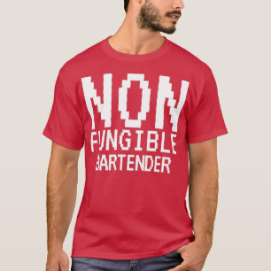 Camiseta Criptografia NFT Engraçado pela BARTENDER Não Fung