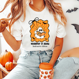 Camiseta Criptografia Real Ghost Retro Halloween