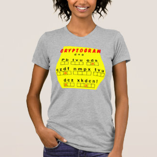 Camiseta Criptograma Amarelo