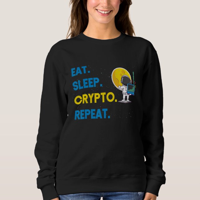 Camiseta Criptomoeda Coma Sono Criptomoeda Repita Moeda Dig (Frente)