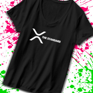 Camiseta Criptomoeda de Memória Criptomoeda do XRP A Cota P