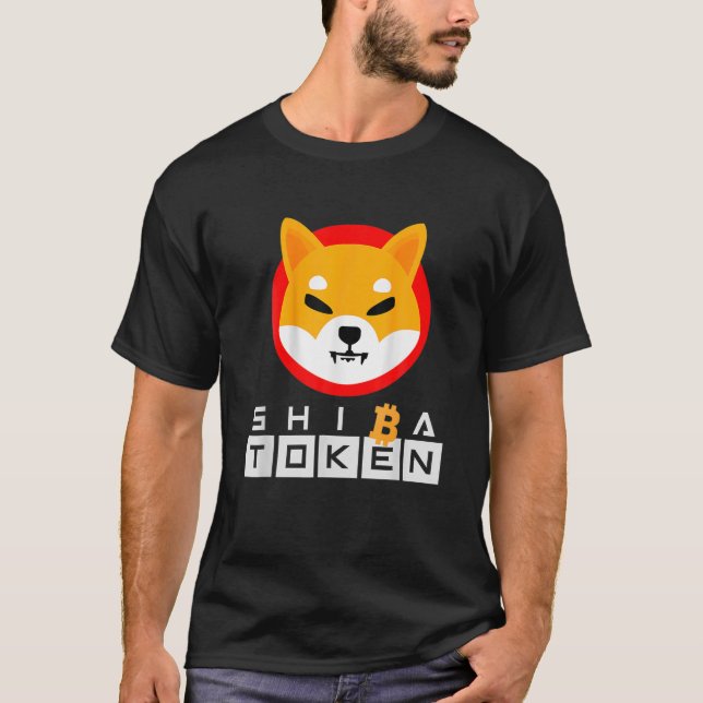 Camiseta Criptomoeda de Moeda de Criptografia de Token Shib (Frente)