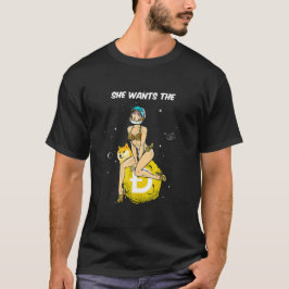 Camiseta Criptomoeda Ela Quer A Cripto De Cães De Dogecina