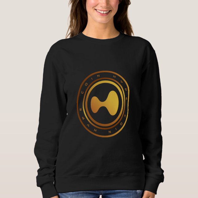 Camiseta criptomoeda HYPE Hyperliquid Blockchain para (Frente)