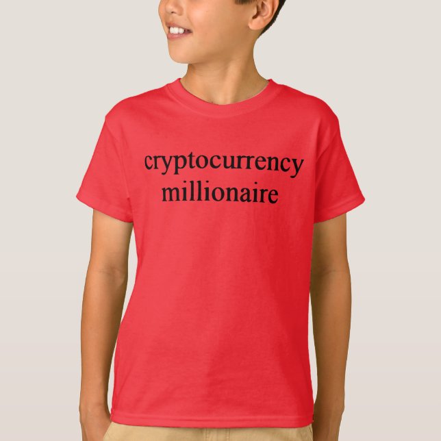 Camiseta criptomoeda milionário (Frente)