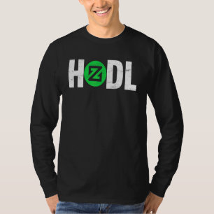 Camiseta Criptomoeda para Homens e Mulheres Zilliqa Hodl Zi