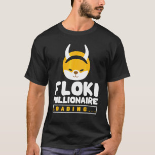 Camiseta Criptomoeda Para Mulheres Homens Floki Crypto Milh