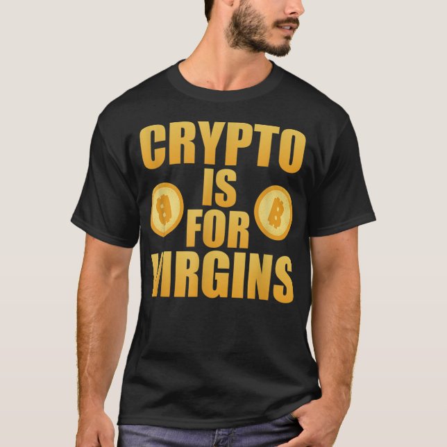 Camiseta Criptomoedas São Para Virgens (Frente)