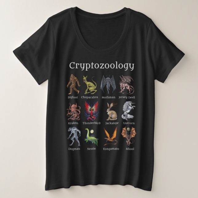 Camiseta Criptozoologia Criptide Criptozoologia (Frente do Design)