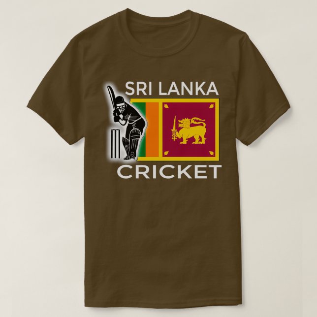 Camiseta Críquete 5 do Sri Lanka (Frente do Design)
