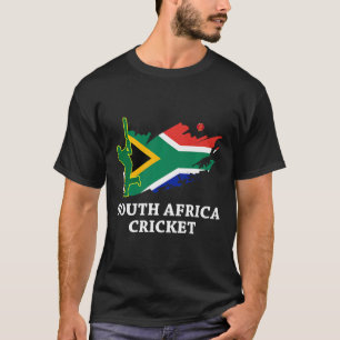 Camiseta Críquete Da África Do Sul Cores De Bandeiras Da