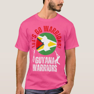 Camiseta Críquete Da Guiana Com Ventilador De Bandeira E Ba